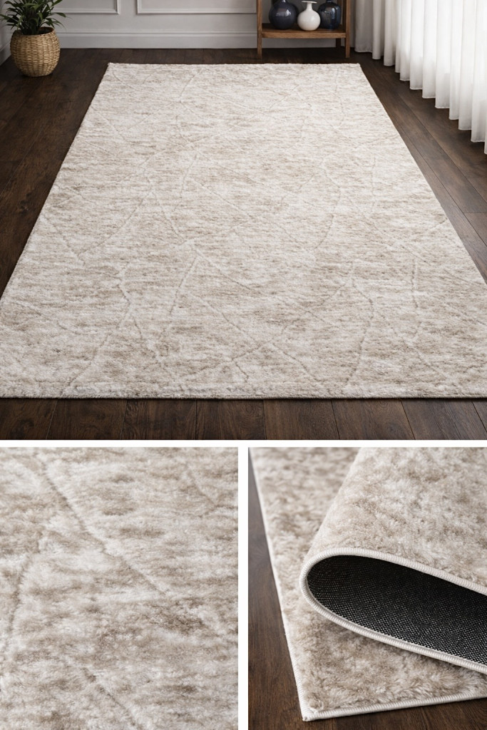 Modern szőnyeg Vitrin puha rombusz 2080 (Beige) 200x280cm Bézs-Krém