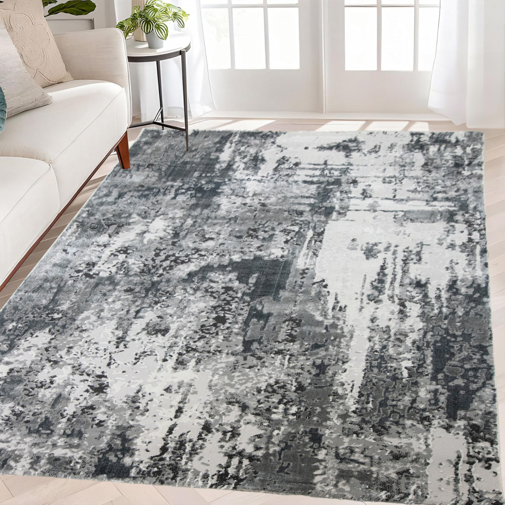 Modern szőnyeg Cleopatra 8397 (Antracit) 80x250cm Szürke
