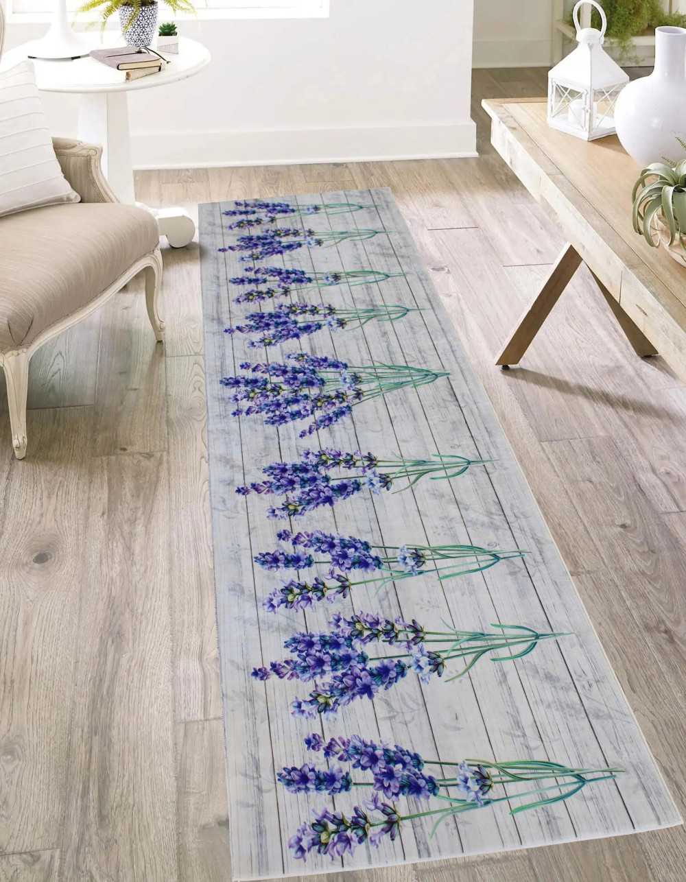 Konyhai szőnyeg Gordon 70x200cm Levendulás minta