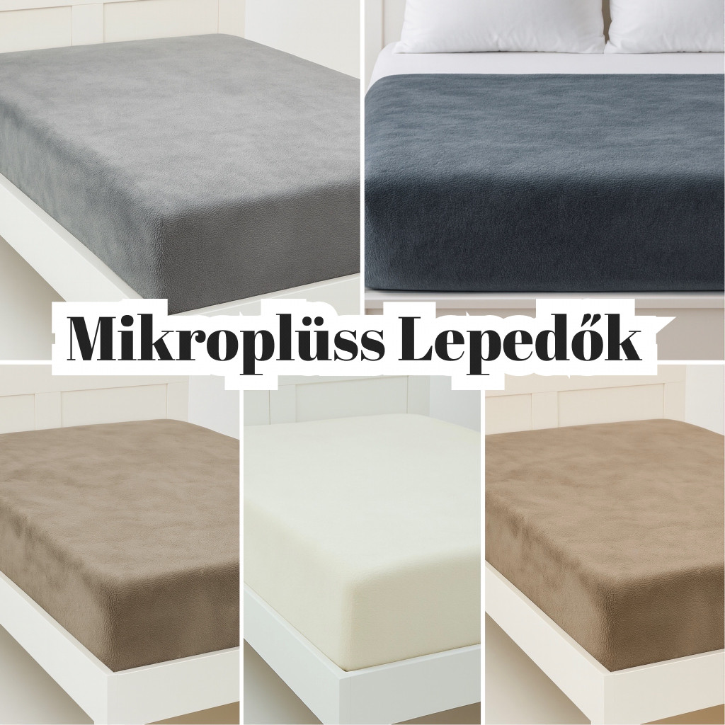 Mikroplüss gumis lepedő 200x200cm
