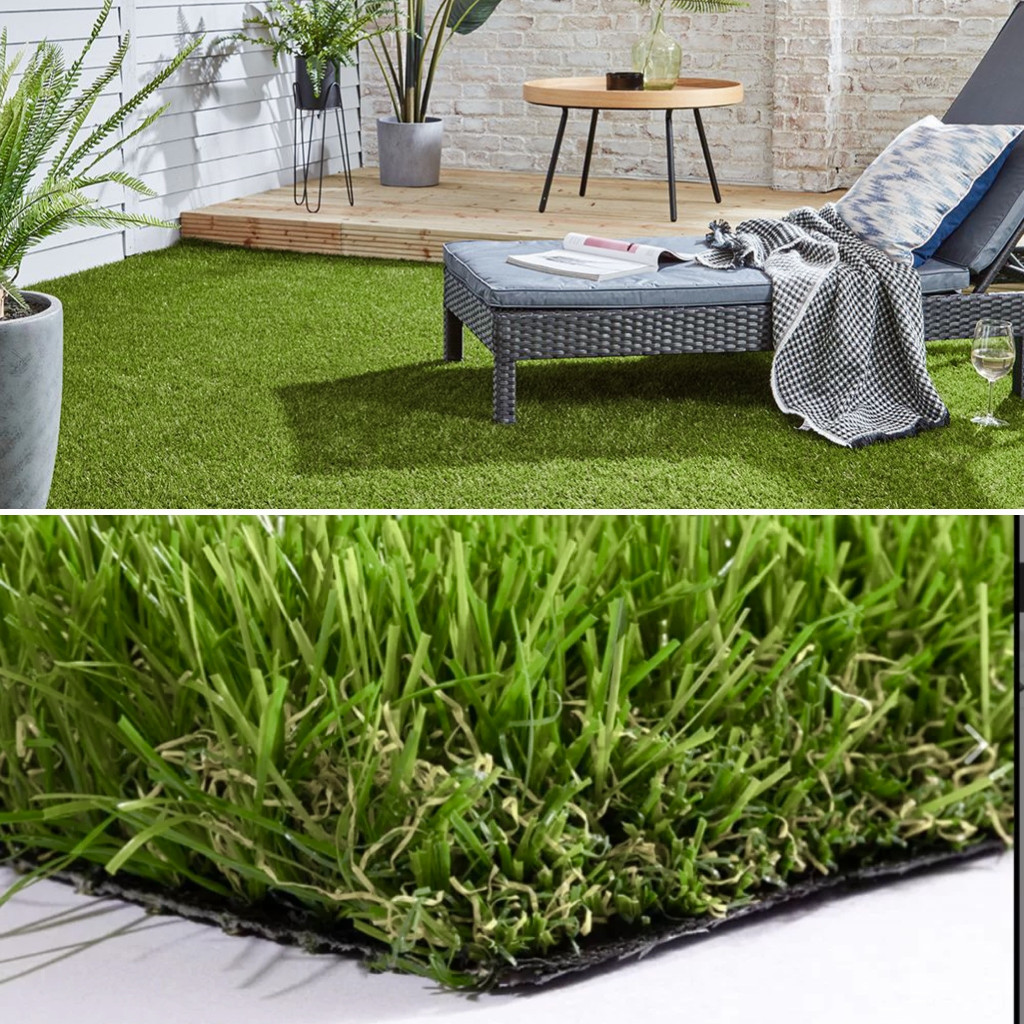 Műfű TOSCANA GREEN 40mm Zöld kültéri 400cm széles tekercs