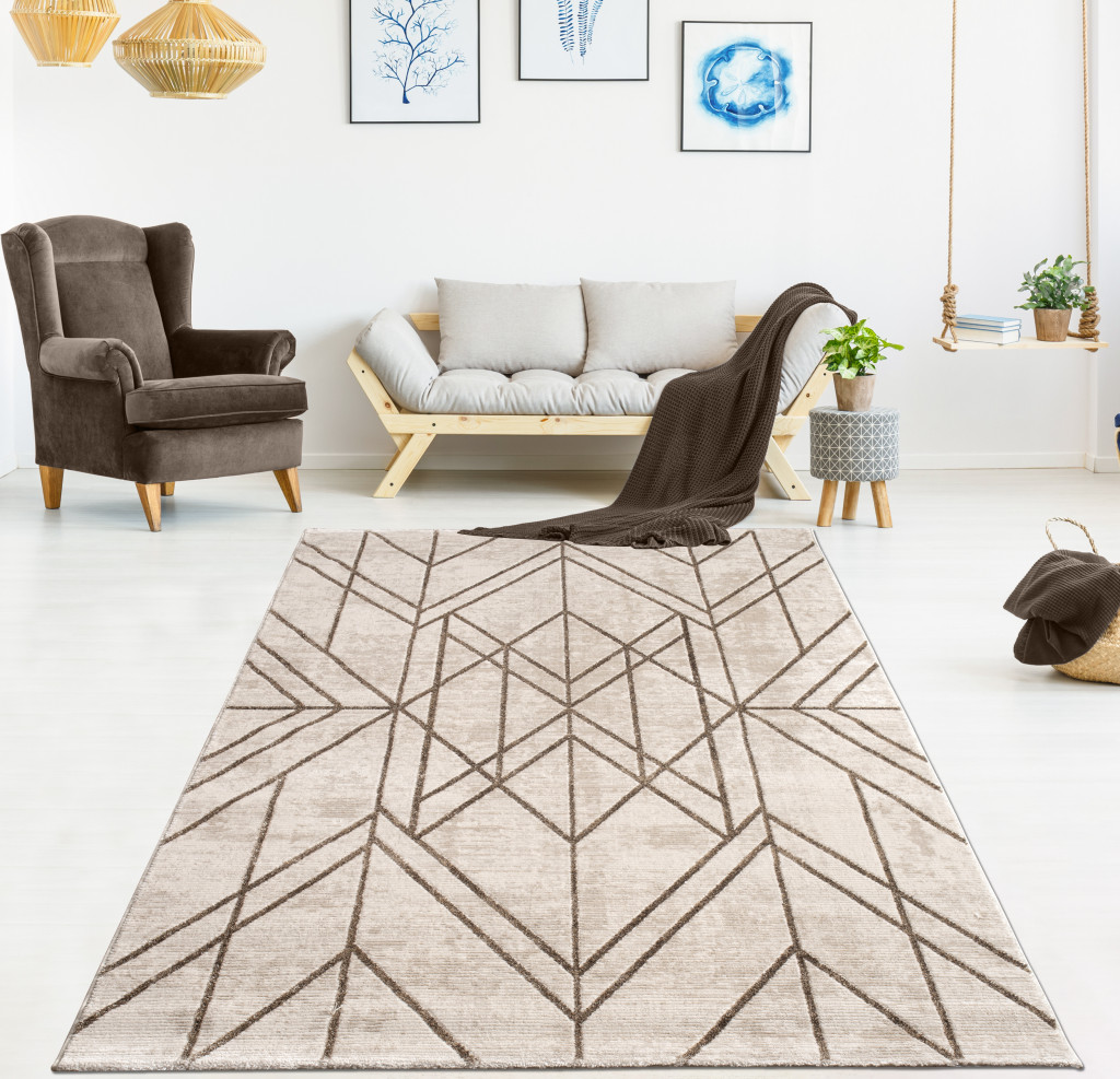 Modern szőnyeg Pastel 28607 (Cream) 80x150cm Bézs-Krém