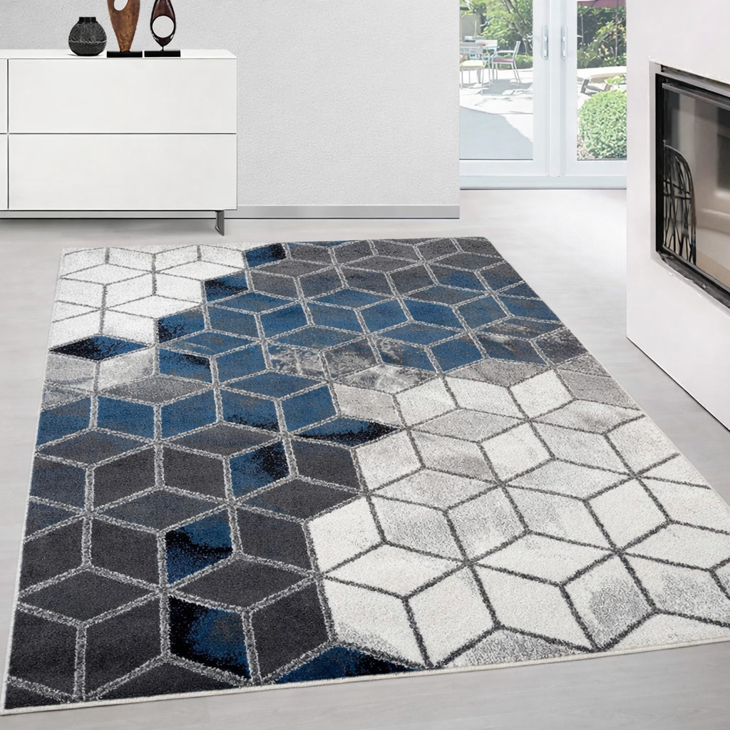 Modern szőnyeg Torino 353 (Blue) 120x170cm Kék