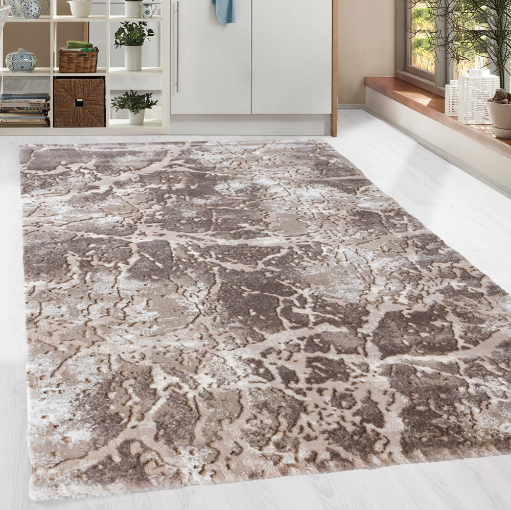 Modern szőnyeg Zara 2856 (Brown-Cream) 80x250cm Barna